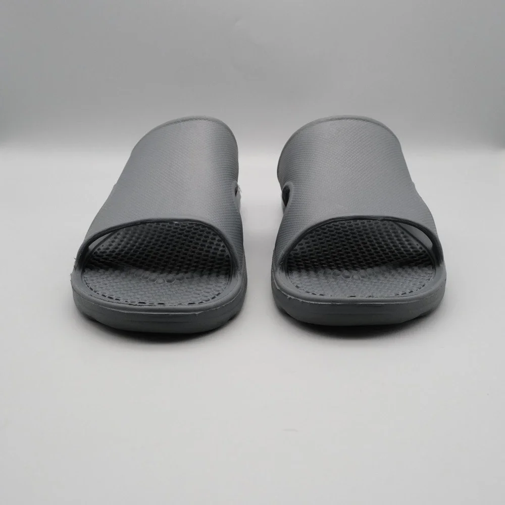 Totes Men Sol Bounce Slides Size 9 Grey Everywear Comfort Lightweight Sporty